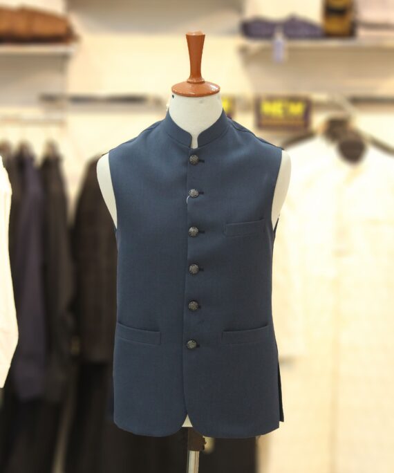 blue waistcoat