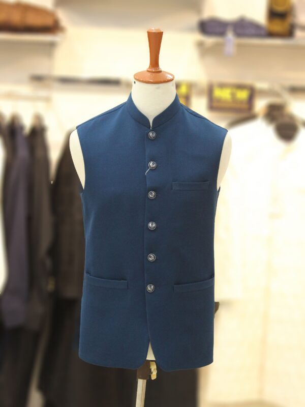 blue waistcoat