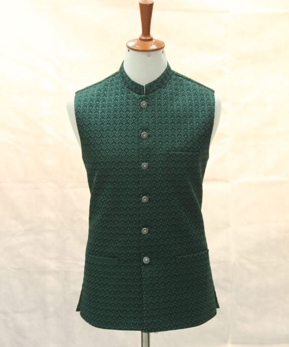 green waistcoat