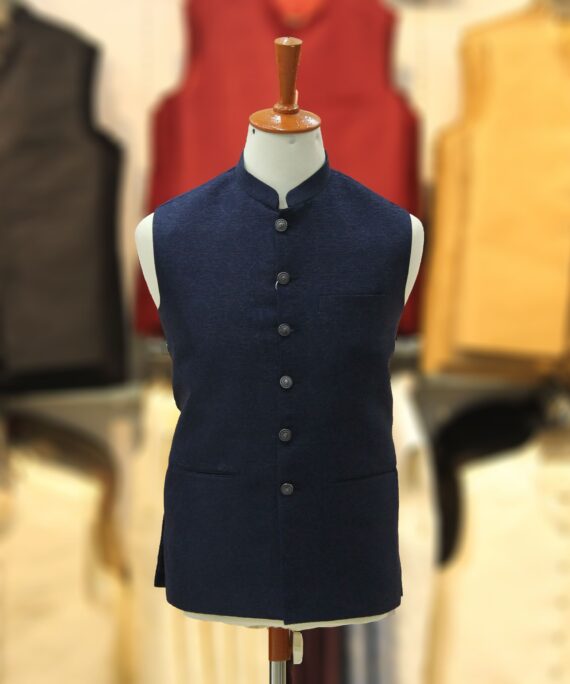 blue waistcoat