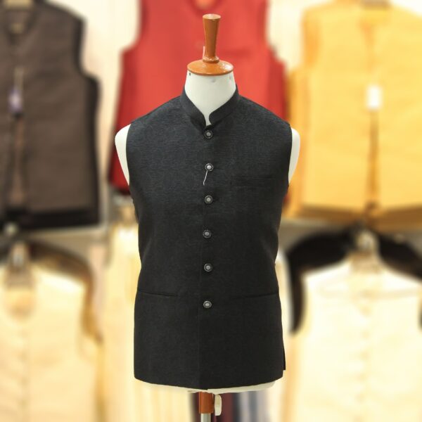 black waistcoat