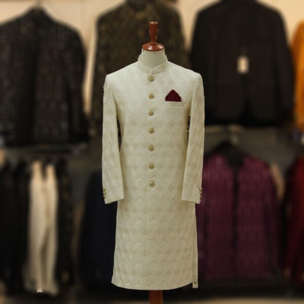 off white sherwani