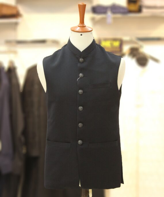 black waistcoat