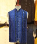 blue waistcoat